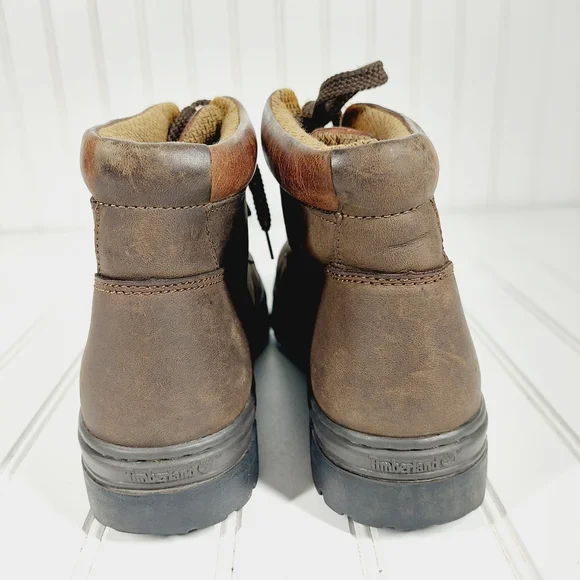 Timberland 1234 242 Hiking Nubuck Leather Brown Lace Up Boots X374 - Picture 6 of 11